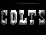 Indianapolis Colts (6) LED Neon Sign USB - White - TheLedHeroes