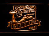 Green Bay Packers Lambeau Field (2) LED Neon Sign Electrical - Orange - TheLedHeroes