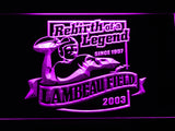 Green Bay Packers Lambeau Field (2) LED Sign - Purple - TheLedHeroes