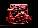 Green Bay Packers Lambeau Field (2) LED Neon Sign Electrical - Red - TheLedHeroes
