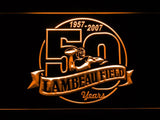 Green Bay Packers Lambeau Field 50th Anniversary LED Neon Sign Electrical - Orange - TheLedHeroes
