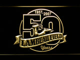 Green Bay Packers Lambeau Field 50th Anniversary LED Sign - Yellow - TheLedHeroes