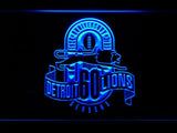 Detroit Lions 60th Anniversary LED Neon Sign USB - Blue - TheLedHeroes