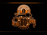 Detroit Lions 60th Anniversary LED Neon Sign USB - Orange - TheLedHeroes