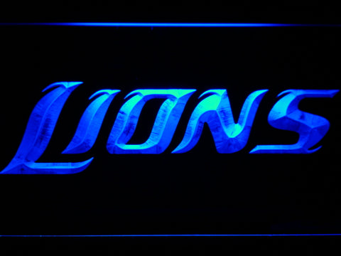 Detroit Lions (5) LED Sign -  - TheLedHeroes