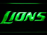 Detroit Lions (5) LED Neon Sign Electrical - Green - TheLedHeroes