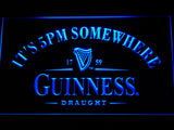 FREE Guinness Draught It's 5pm Somewhere LED Sign - Blue - TheLedHeroes