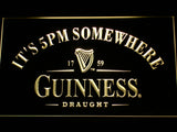 FREE Guinness Draught It's 5pm Somewhere LED Sign - Yellow - TheLedHeroes