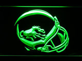 Denver Broncos (7) LED Neon Sign USB - Green - TheLedHeroes