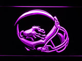 Denver Broncos (7) LED Neon Sign USB - Purple - TheLedHeroes