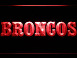 Denver Broncos (8) LED Neon Sign USB - Red - TheLedHeroes