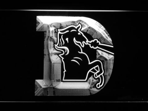 Denver Broncos (10) LED Neon Sign Electrical - White - TheLedHeroes
