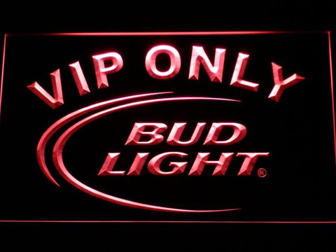 Bud Light VIP Only LED Neon Sign USB - Red - TheLedHeroes