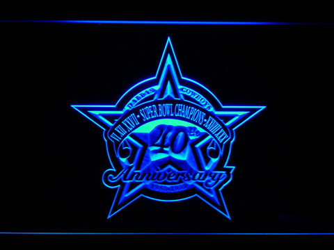 Dallas Cowboys 40th Anniversary LED Sign -  - TheLedHeroes