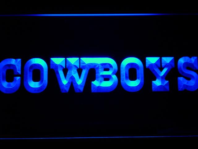 Dallas Cowboys (7) LED Neon Sign USB - Blue - TheLedHeroes