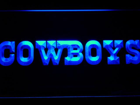 Dallas Cowboys (7) LED Neon Sign USB - Blue - TheLedHeroes