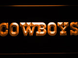 Dallas Cowboys (7) LED Neon Sign USB - Orange - TheLedHeroes