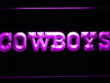 Dallas Cowboys (7) LED Neon Sign USB - Purple - TheLedHeroes