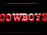 Dallas Cowboys (7) LED Neon Sign USB - Red - TheLedHeroes