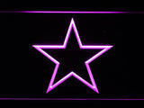 Dallas Cowboys (8) LED Neon Sign USB - Purple - TheLedHeroes