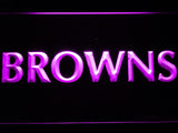 Cleveland Browns (7) LED Neon Sign USB - Purple - TheLedHeroes