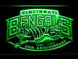 Cincinnati Bengals 30th Anniversary LED Sign - Green - TheLedHeroes