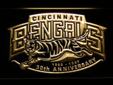 Cincinnati Bengals 30th Anniversary LED Sign - Yellow - TheLedHeroes