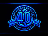 Cincinnati Bengals 40th Anniversary LED Neon Sign Electrical - Blue - TheLedHeroes