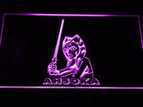 Star Wars Ahsoka LED Neon Sign Electrical - Purple - TheLedHeroes