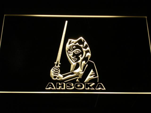 Star Wars Ahsoka LED Neon Sign Electrical - Yellow - TheLedHeroes