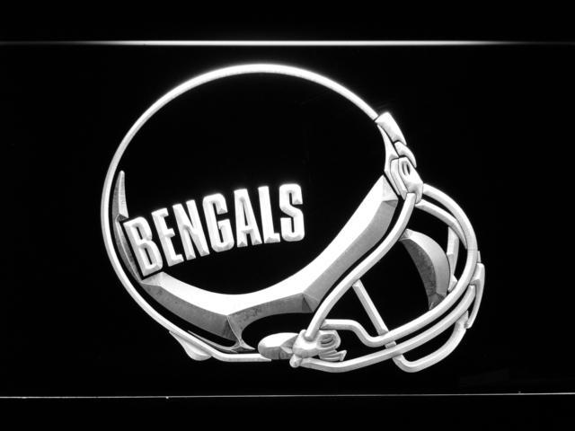 Cincinnati Bengals (5) LED Neon Sign USB - White - TheLedHeroes