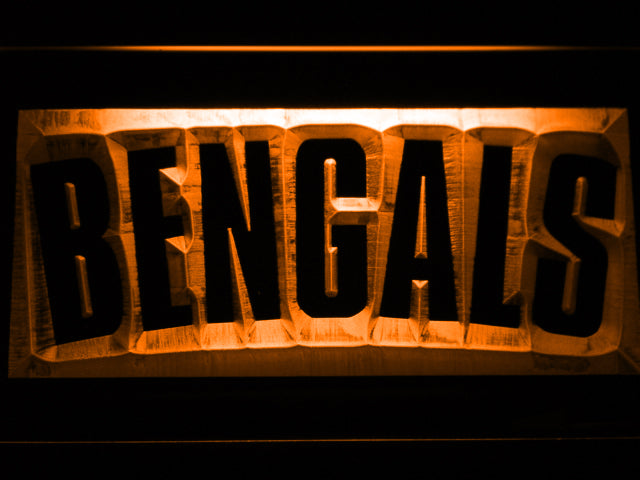 FREE Cincinnati Bengals (6) LED Sign - Orange - TheLedHeroes