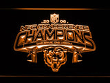 Chicago Bears NFC Conference Champions 2006 LED Neon Sign USB - Orange - TheLedHeroes