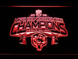Chicago Bears NFC Conference Champions 2006 LED Neon Sign Electrical - Red - TheLedHeroes