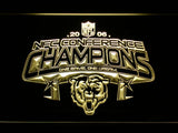 Chicago Bears NFC Conference Champions 2006 LED Neon Sign USB - Yellow - TheLedHeroes