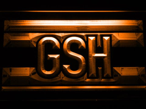 Chicago Bears GSH George Halas LED Neon Sign Electrical - Orange - TheLedHeroes