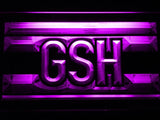 Chicago Bears GSH George Halas LED Neon Sign USB - Purple - TheLedHeroes