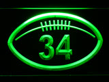 Chicago Bears #34 Walter Payton LED Sign - Green - TheLedHeroes