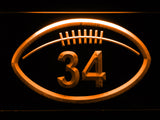 Chicago Bears #34 Walter Payton LED Sign - Orange - TheLedHeroes