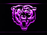 Chicago Bears (5) LED Neon Sign USB - Purple - TheLedHeroes