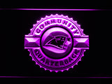 Carolina Panthers Community Quarterback LED Sign - Purple - TheLedHeroes