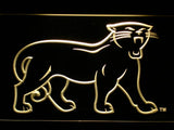 Carolina Panthers (7) LED Neon Sign USB - Yellow - TheLedHeroes