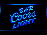 Coors Light Bar LED Neon Sign USB - Blue - TheLedHeroes