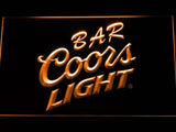 Coors Light Bar LED Neon Sign USB - Orange - TheLedHeroes