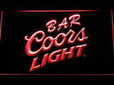 Coors Light Bar LED Neon Sign USB - Red - TheLedHeroes
