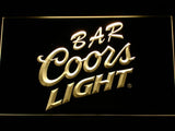 Coors Light Bar LED Neon Sign Electrical - Yellow - TheLedHeroes