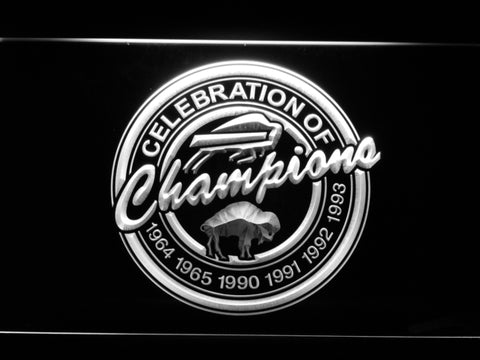 FREE Buffalo Bills Celebration of Champions LED Sign - White - TheLedHeroes