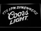 FREE Coors Light It's 5 pm Somewhere LED Sign - White - TheLedHeroes