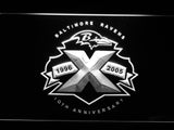 FREE Baltimore Ravens 10th Anniversary LED Sign - White - TheLedHeroes