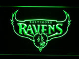 Baltimore Ravens (6) LED Neon Sign Electrical - Green - TheLedHeroes